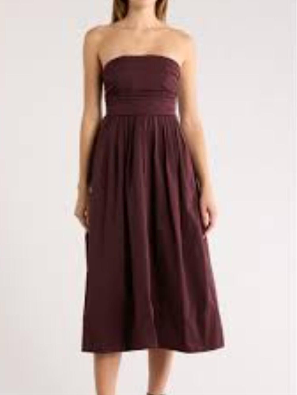 A.LC. Size 00 Tate Burgundy Strapless Cocktail Dress Msrp $795